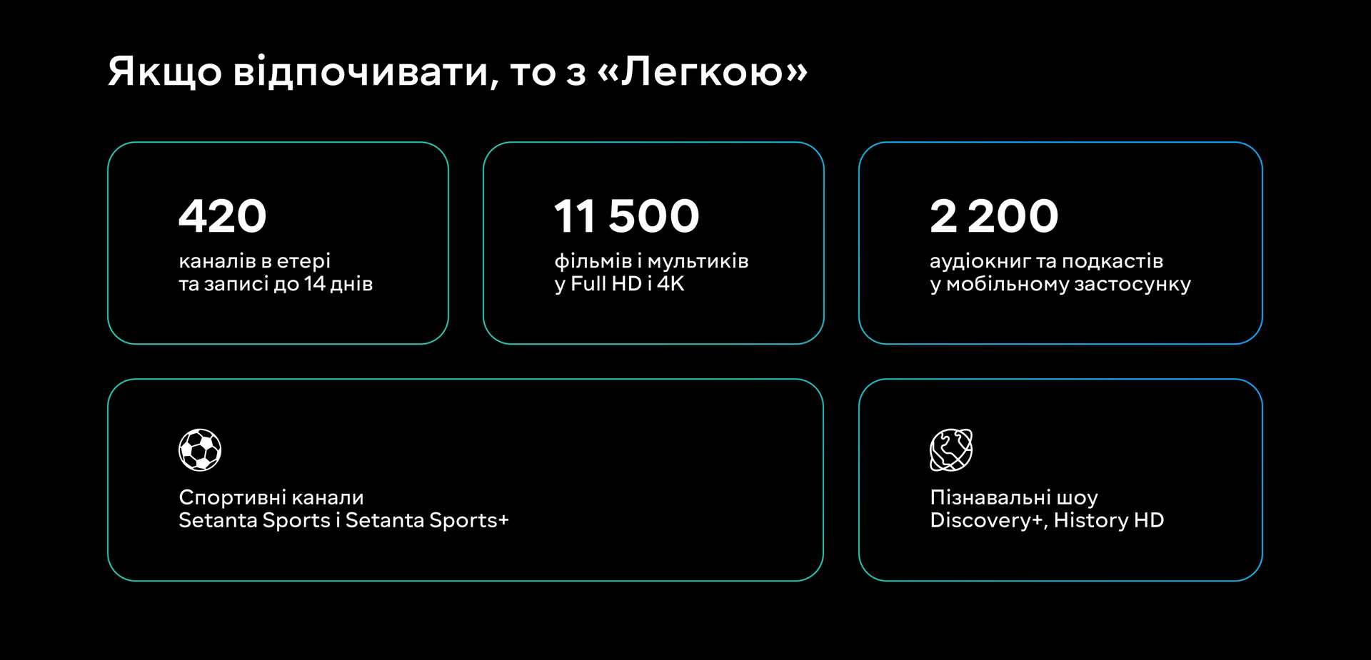 Тисячі годин топового контенту